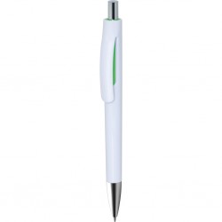 Penna A Sfera In Plastica Con Chiusura A Scatto Personalizzato B11270VA Verde Acido