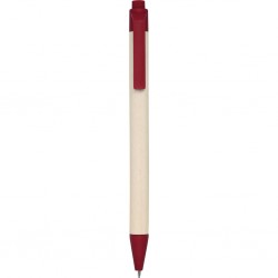 Penna A Sfera In Cartone Riciclato Del Latte E Pla Personalizzato B11271R Rosso