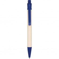 Penna A Sfera In Cartone Riciclato Del Latte E Pla Personalizzato B11272BL Blu