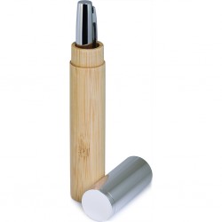 Penna A Sfera Con Astuccio In Metallo, Bamboo E Plastica Personalizzato B11276 