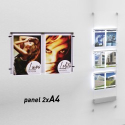 Fly shine panel light 2 x A4 Verticale