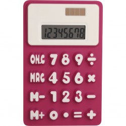 Calcolatrice 8 Cifre In Gomma E Plastica Personalizzato G16259FU