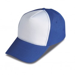 Cappellino Golf 5 Pannelli Bicolore In 100% Poliestere Personalizzato K18015BL