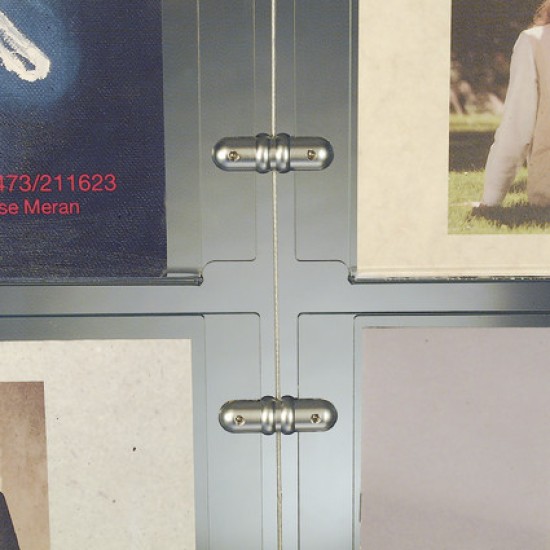 Morsetto laterale pannelli Fly Signhold Double (2 pz) argento satinato