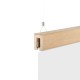 Porta manifesti a sospensione hang up wood 500 mm
