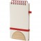 Blocco Per Appunti In Cartone Del Latte Ricilato E Bambù Personalizzato S26523R Rosso