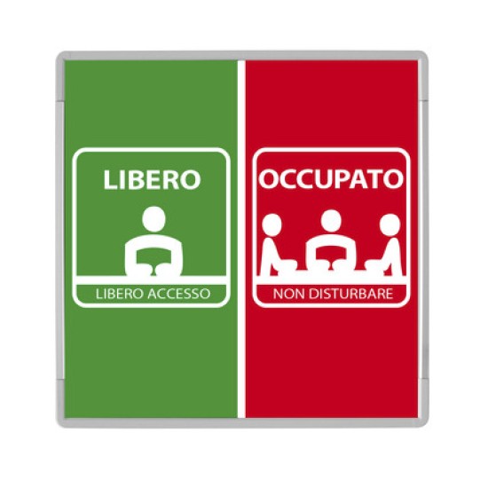 Segna porta libero occupato signcode in-out Italiano